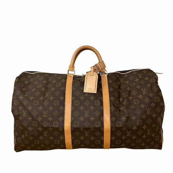 LOUIS VUITTON Brown Monogram Keepall 60 Boston Bag - Picture 1 of 9